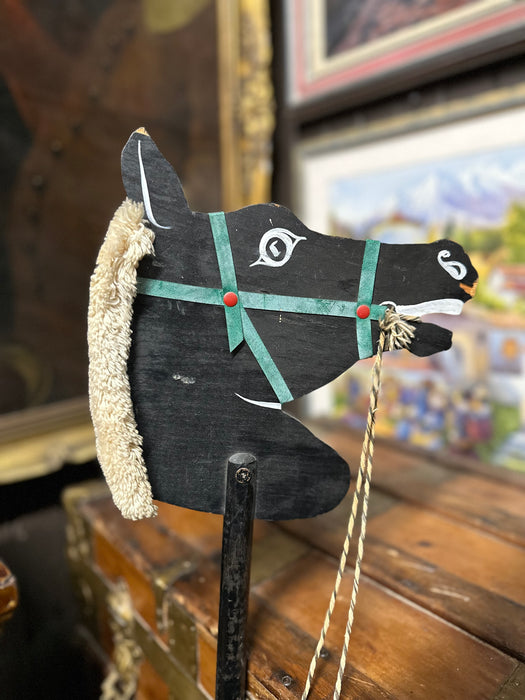 BLACK HORSE ON A STICK