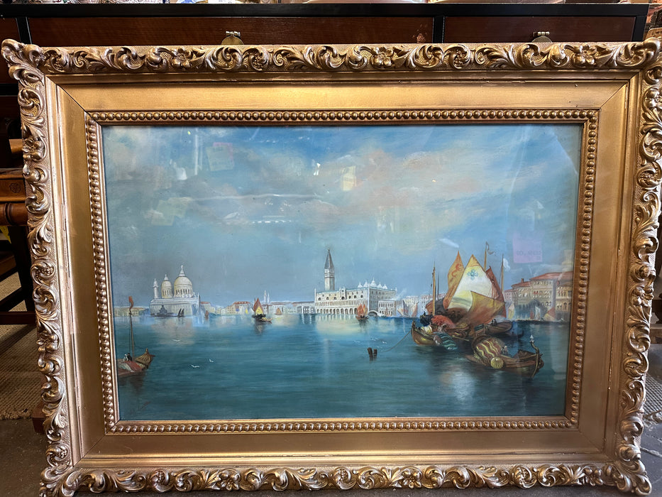 VENICE WATER COLOR CIRCA 1761 SIGNED
