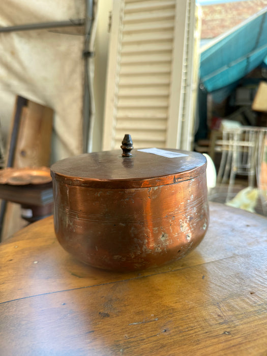 COPPER COVERED PAN WITH LID