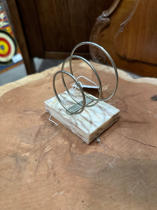 MARBLE BASE LETTER HOLDER