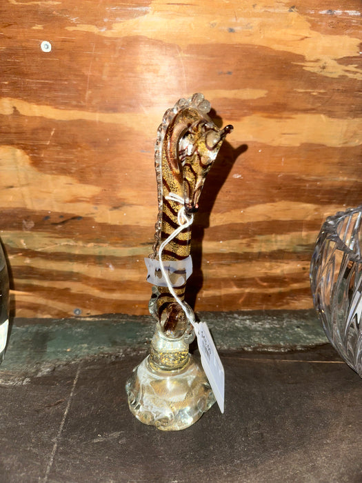 ITALIAN VINTAGE MURANO GLASS BLOWN SEAHORSE