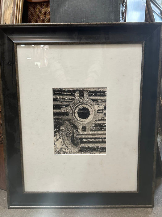 FRAMED VINTAGE OIL FIELD PHOTO PRINT