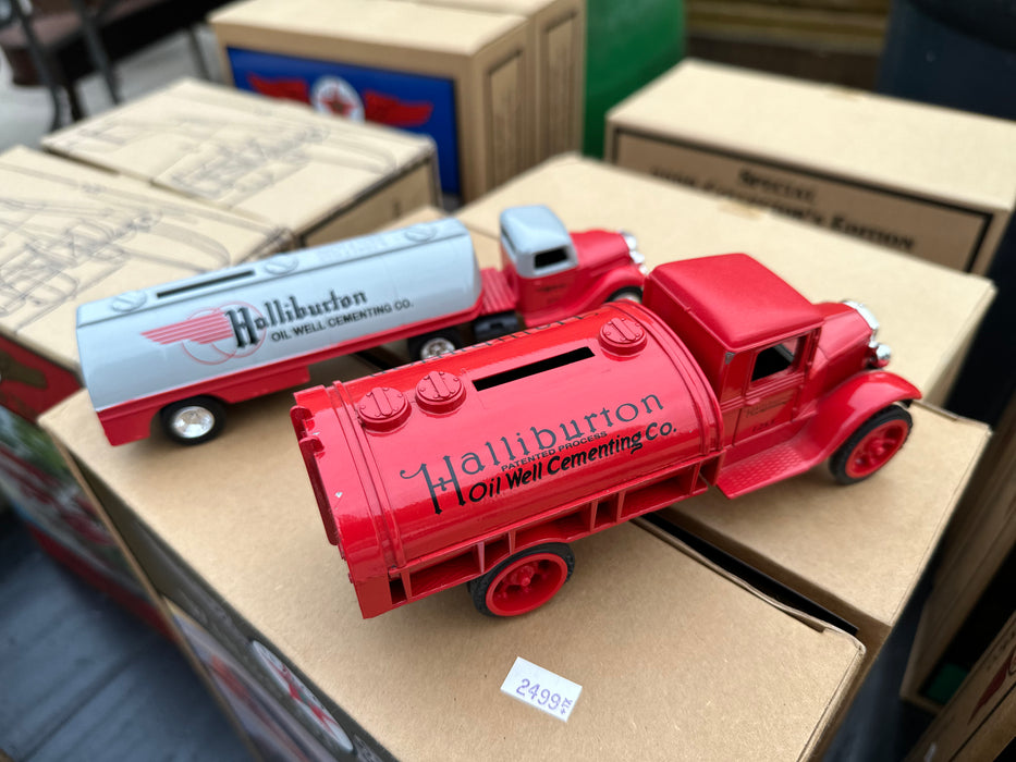 CAST IRON HALIBURTON OIL TRUCK