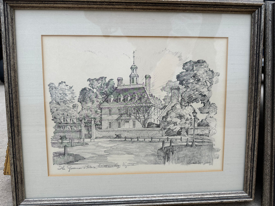 FRAMED PRINT OF WILLIAMSBURG