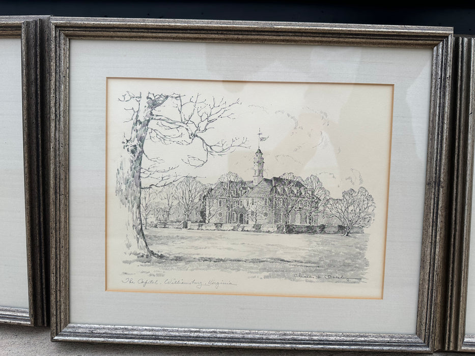 FRAMED PRINT OF WILLIAMSBURG