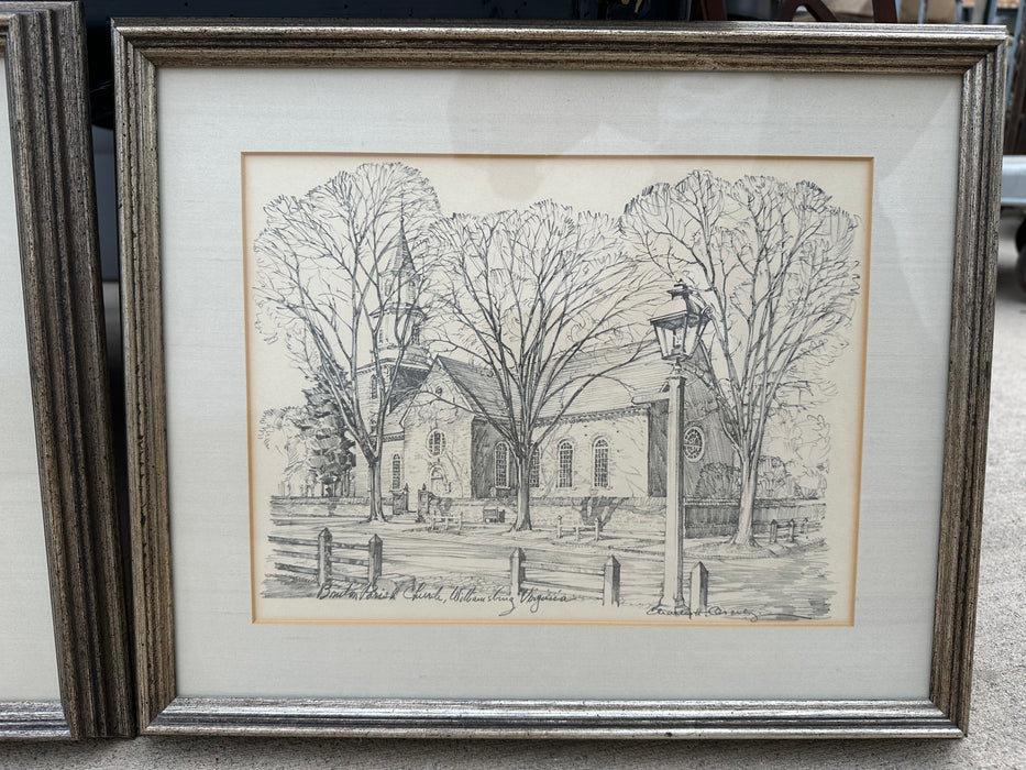 FRAMED PRINT OF WILLIAMSBURG