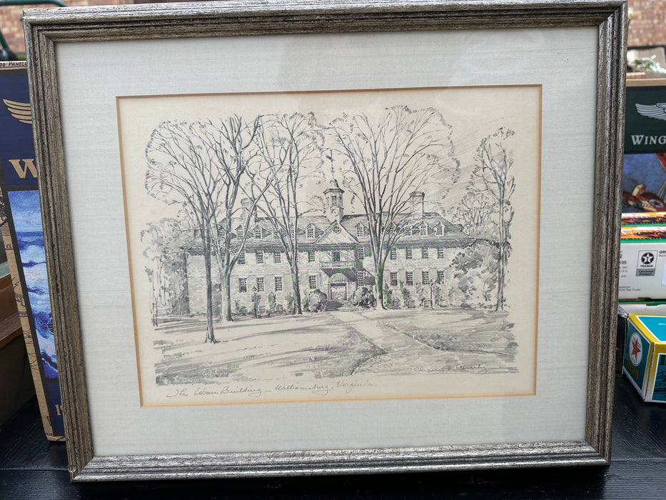 FRAMED PRINT OF WILLIAMSBURG