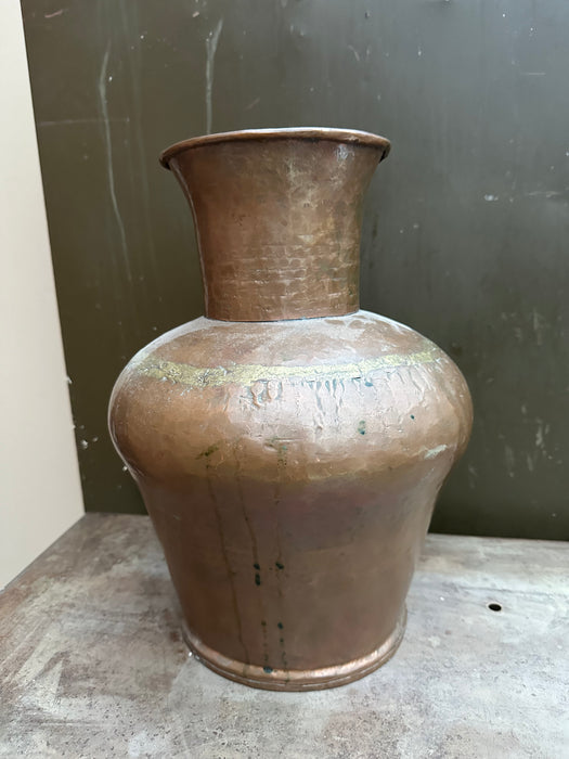 LARGE COPPER FLARED VASE
