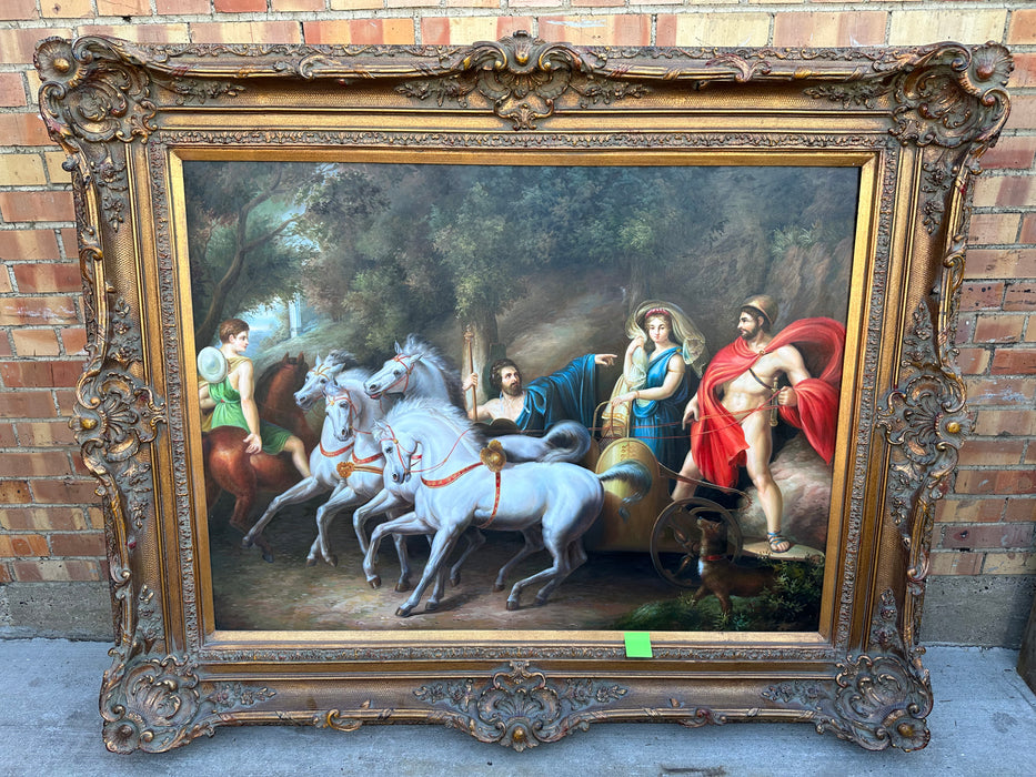 LARGE FRAMED GICLEE WITH CHARIOT