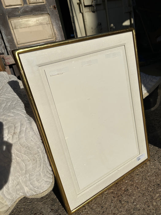 WOOD FRAME WITH GOLD OVERLAY