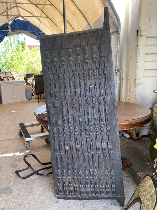 AFRICAN FIGURAL CARVED DOOR