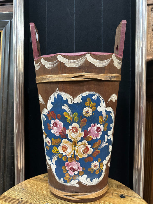 FLORAL PAINTED SMALL BARREL