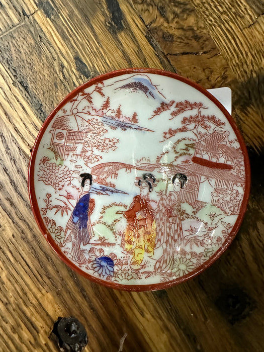 SINGLE JAPANESE CUP AND PLATE