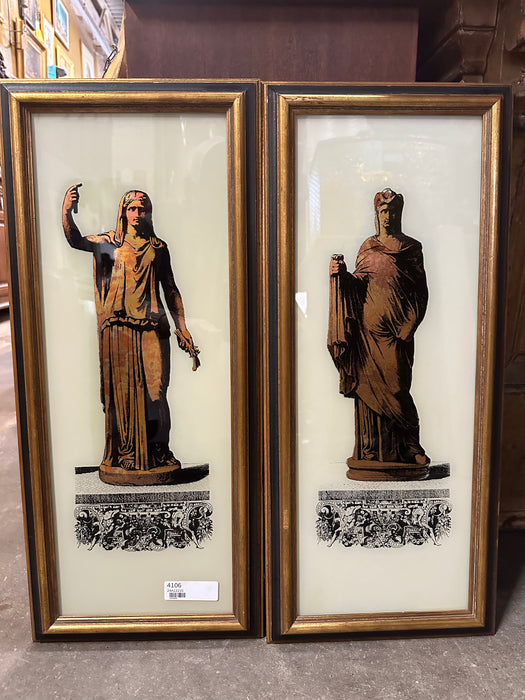 PAIR SUNGOTT STUDIOS MCM GOLDEN CLASSICAL IMAGES