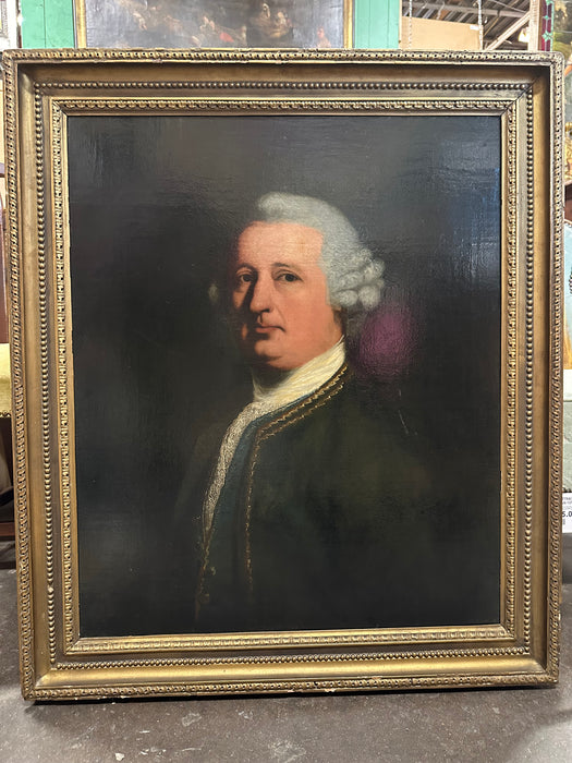 LARGE PORTRAIT OF AN 18TH CENTURY ERA GENTLEMAN