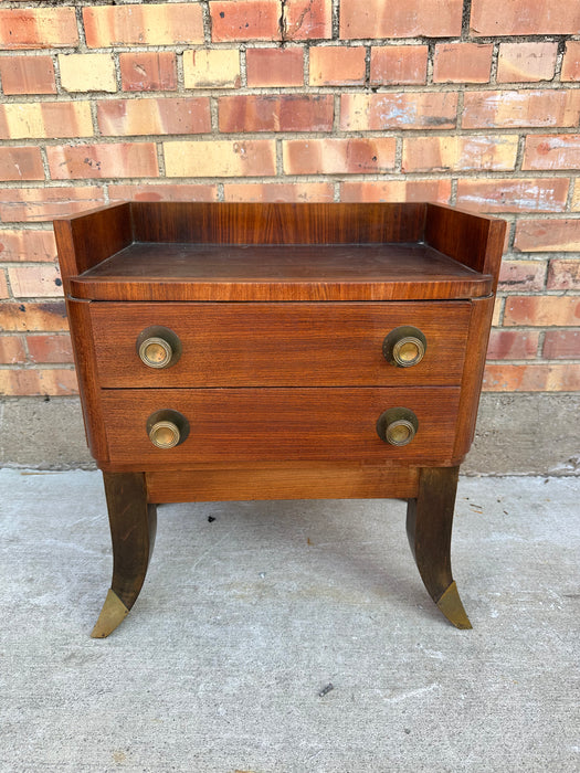 ROSEWOOD SPLAYED FEET SIDE CHEST