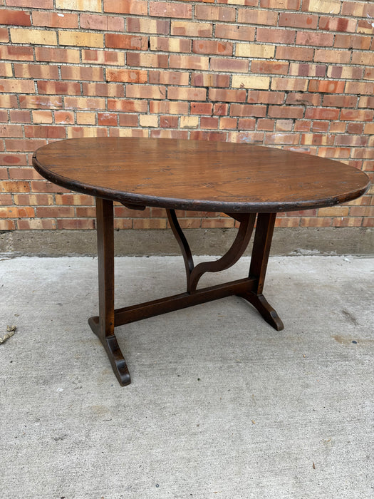 FOLDING PINE WINE TASTING TABLE