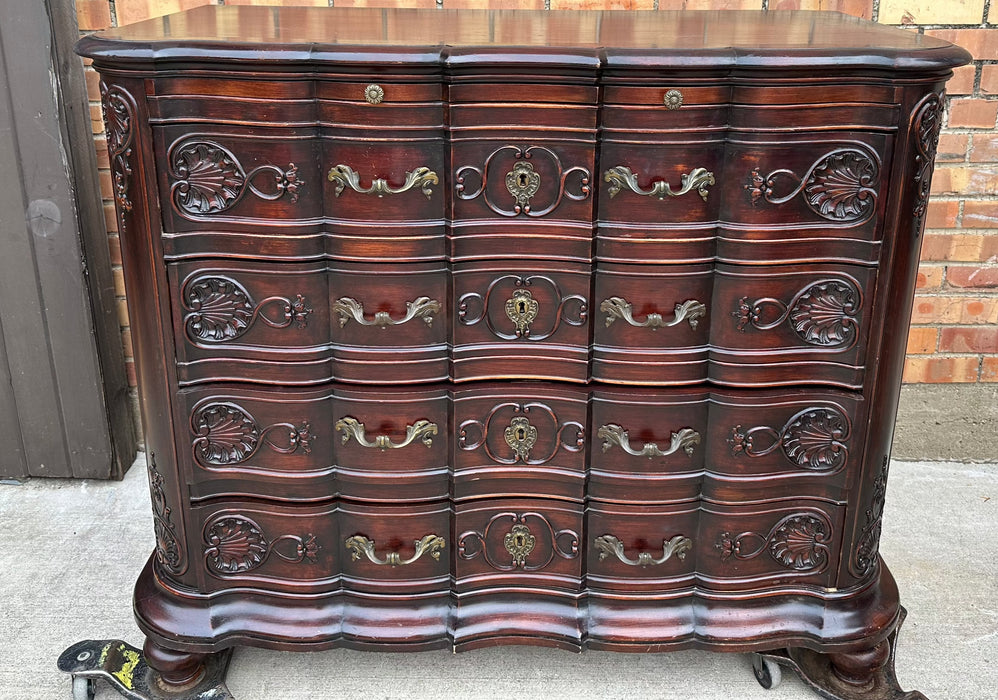 SHELL CARVED FRENCH CHEST
