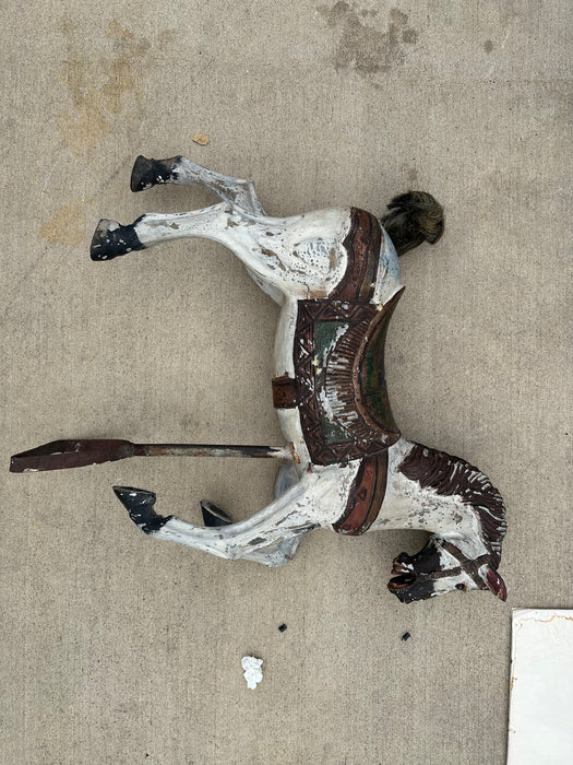 PAINTED WOOD HORSE