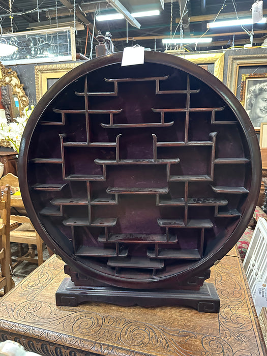 ROUND OPEN FRONT CURIO SHELF