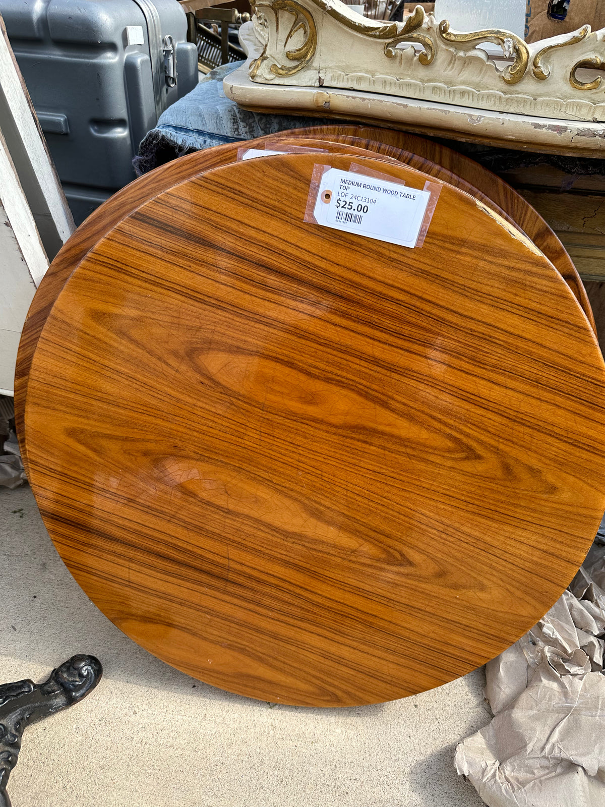 MEDIUM ROUND WOOD TABLE TOP — Lots of Furniture