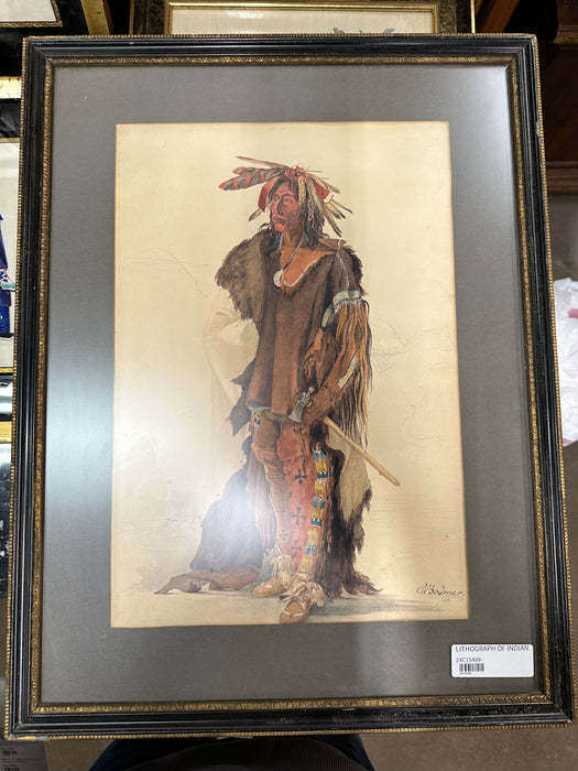 LITHOGRAPH OF INDIAN