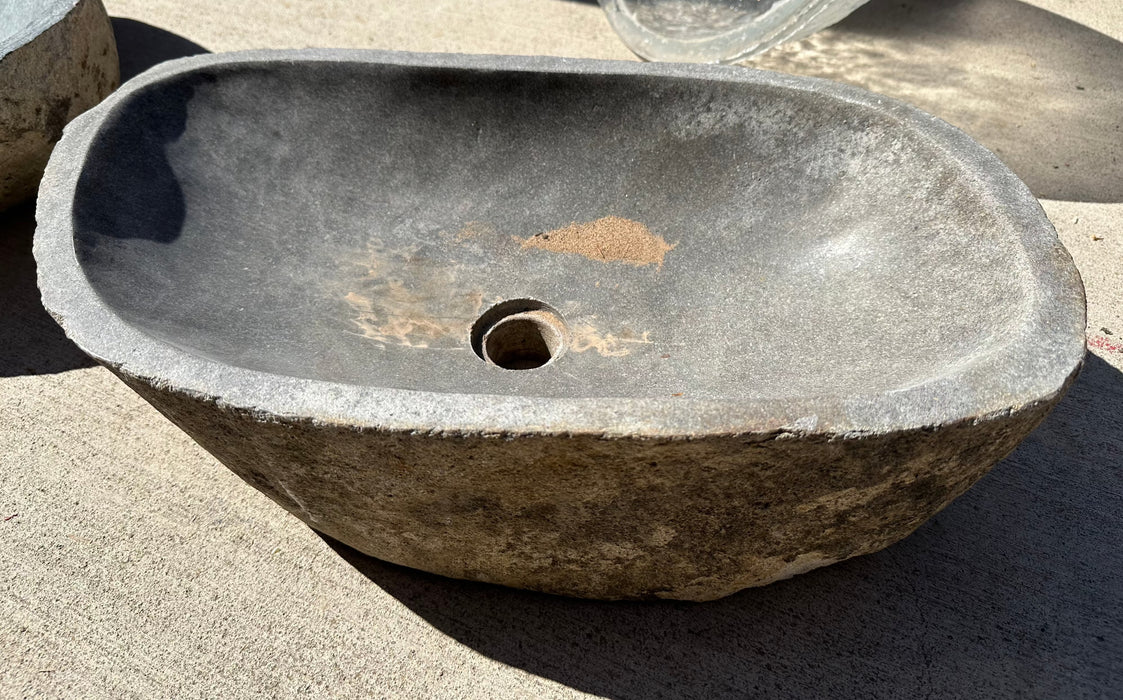 NARROW STONE VESSEL SINK