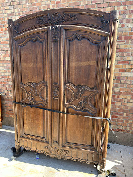 LARGE WALNUT ARMOIRE AS FOUND