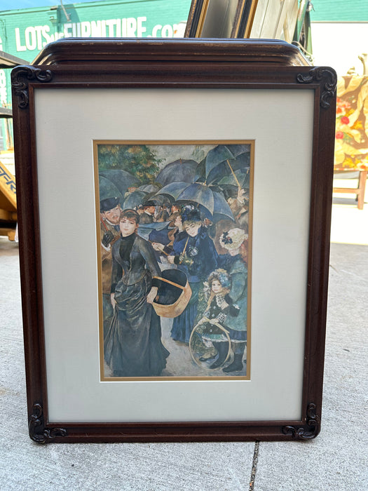 PRINT OF RENOIR LES PARALUIES WOMEN IN RAIN