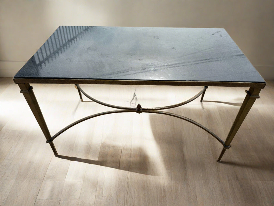 BRONZE WITH GRANITE TOP COFFEE TABLE
