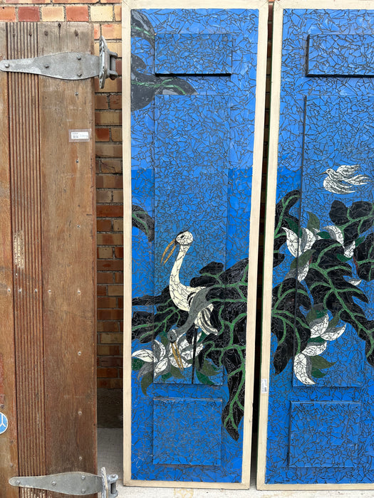 SET OF MOZAIC BIRD PANELS