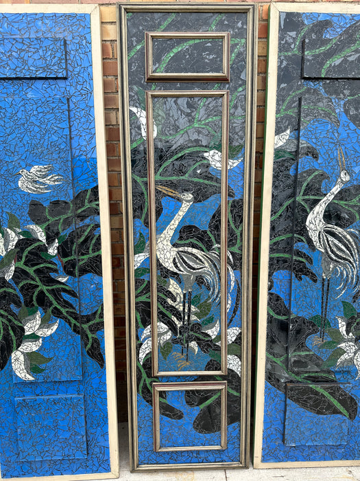 SET OF MOZAIC BIRD PANELS