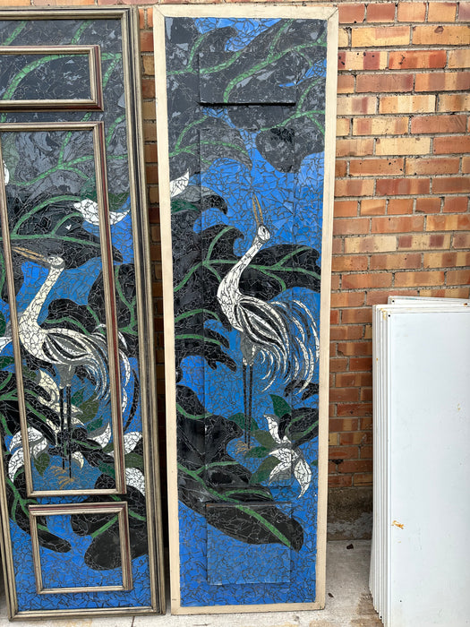 SET OF MOZAIC BIRD PANELS