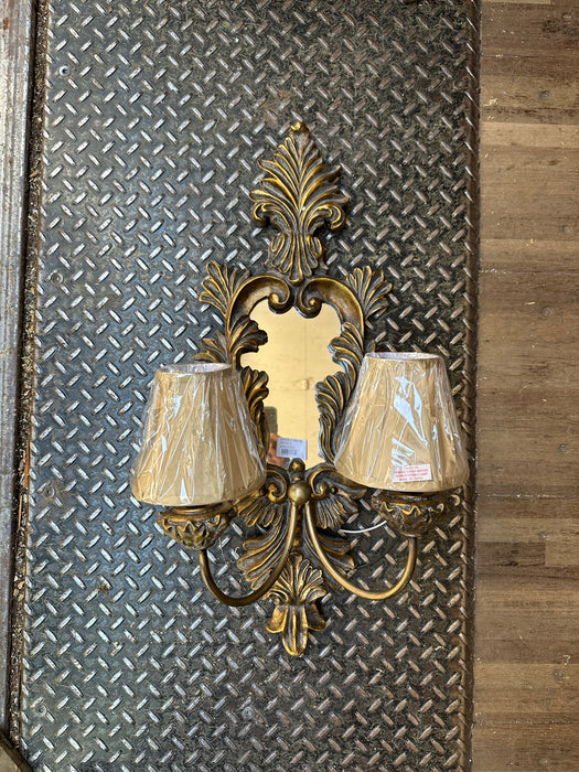 DOUBLE ARM SCONCE WITH SHADES