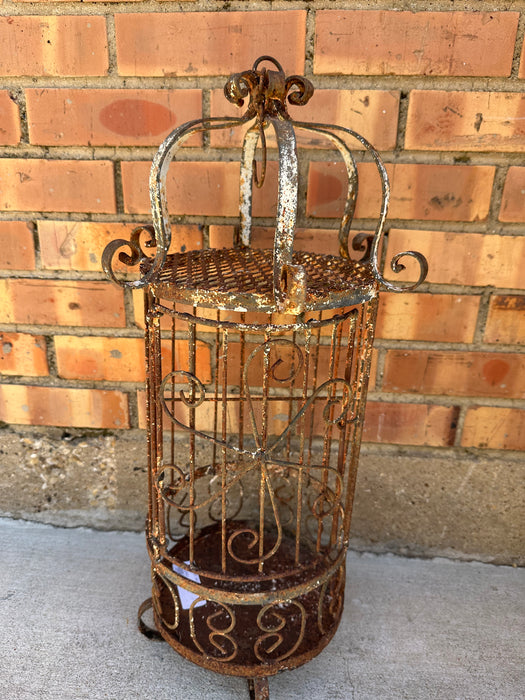 WROUGHT IRON BIRD CAGE