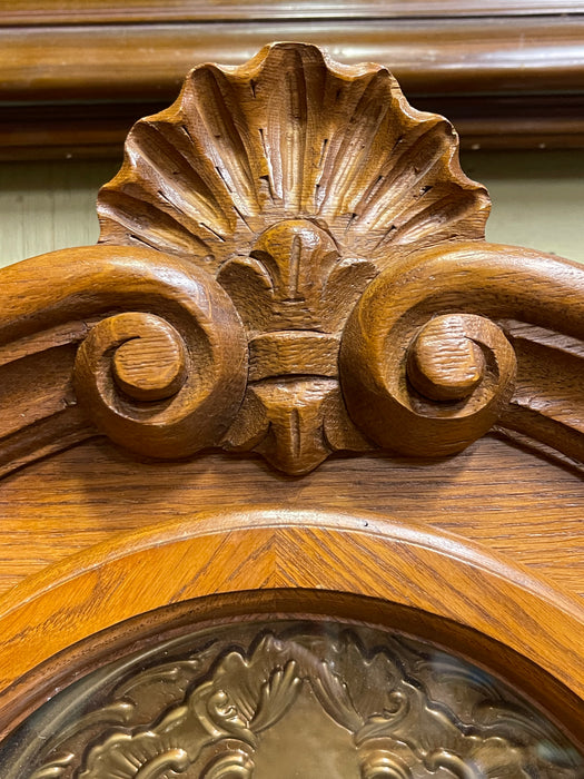OAK HANGING WALL CLOCK