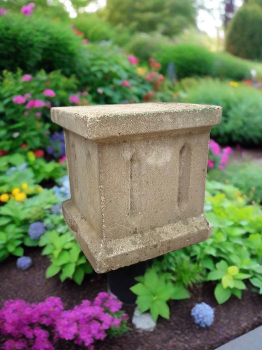 SMALL CONCRETE PEDESTAL AS FOUND