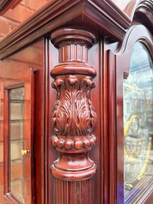 SLIGH ENGLISH GRANDFATHER CLOCK