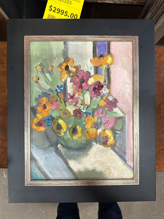 IMPASTO FLOWERS OIL PAINTING