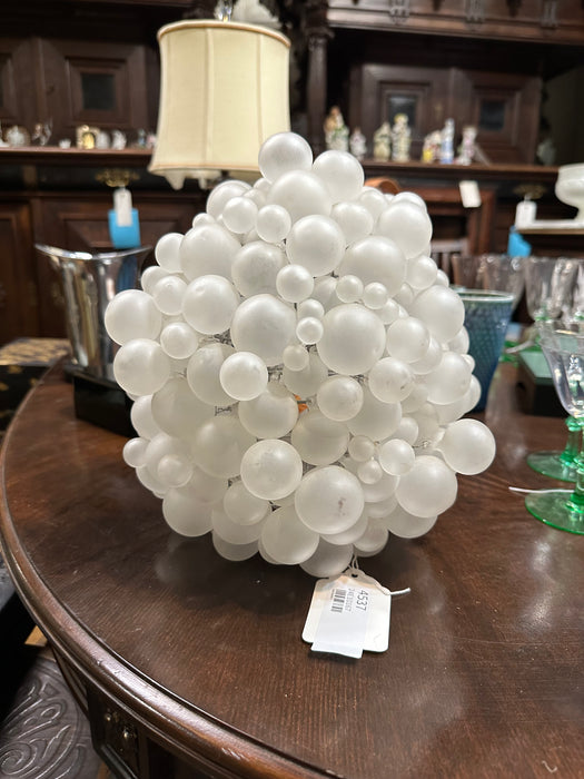 WHITE GLASS BALL SAHDE