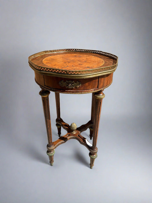 LOUIS XVI SIDE TABLE WITH ORMOLU- RESTORED-SEE MEMO