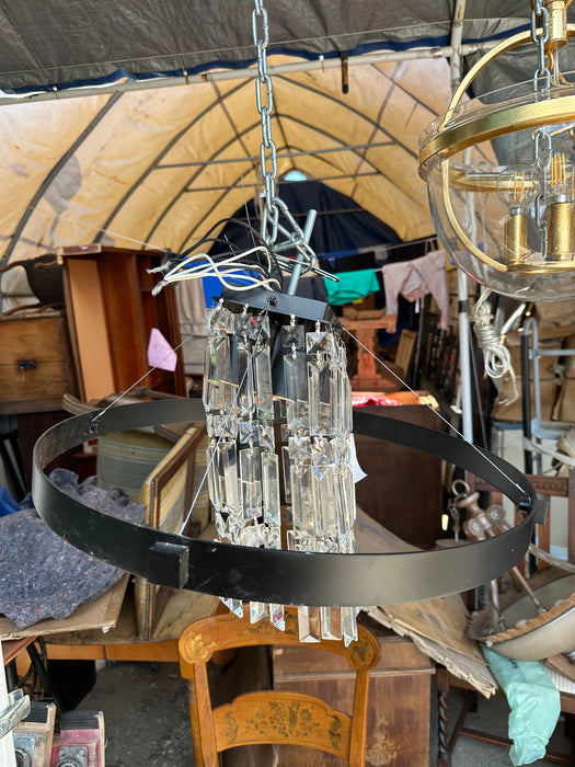 ROUND IRON AND CRYSTAL PRISIM