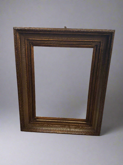 LARGE GOLD FRAME CONCAVE WITH LOWELING