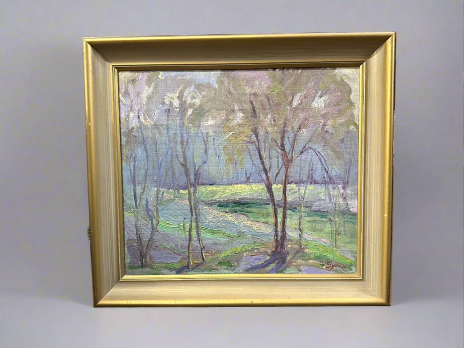 FAUVIST IMPRESSIONIST SYLVAN LANDSCAPE SIGNED