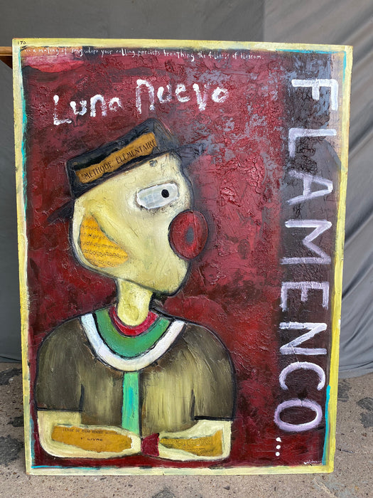 LUNA NUEVO PAINTING OF MAN IN HAT