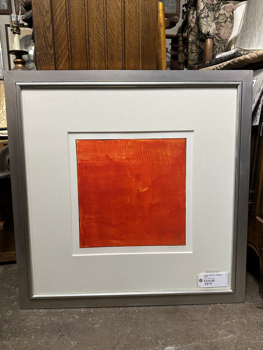 LARGE ABSTACT ORANGE PRINT