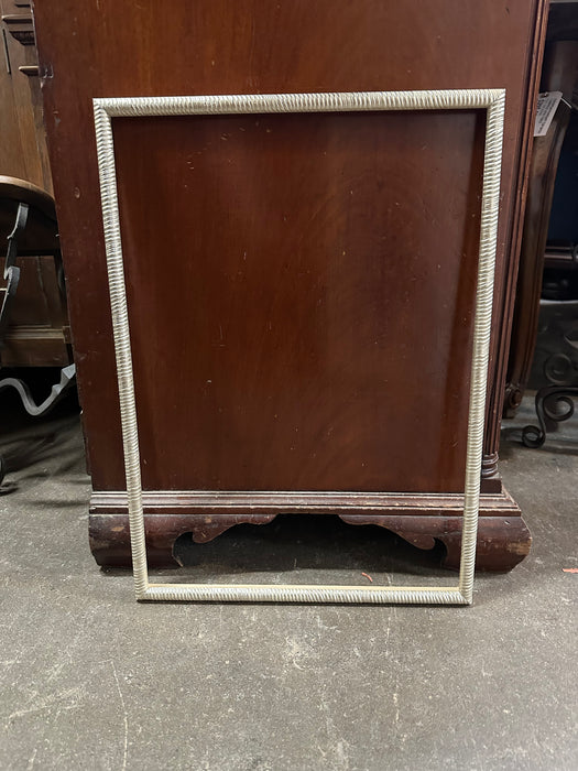 SMALL SILVER ROPE TWIST FRAME