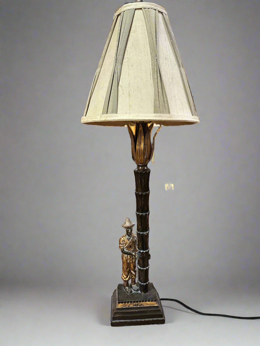 ASIAN FIGURAL LAMP NOT OLD