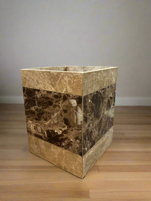 MARBLE WASTE BASKET