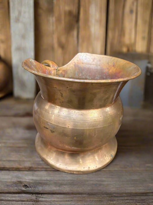 WIDE MOUTH COPPER VESSEL